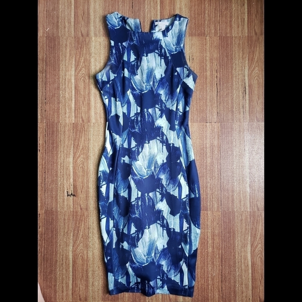 H&M Blue Dress SZ XS - Picture 3 of 6